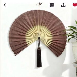 Handcrafted Bamboo Wall Decor Fan
